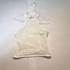 HOLLISTER WHITE LACE TANK TOP💟💟